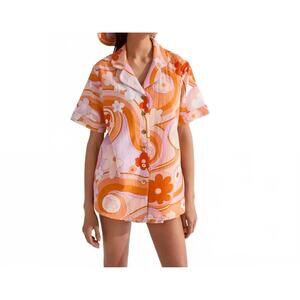 NEW CIN CIN troppo bowling shirt in bloom